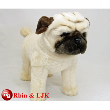 Conozca EN71 y ASTM estándar ICTI peluche de juguete de fábrica de peluche perro pug juguete suave